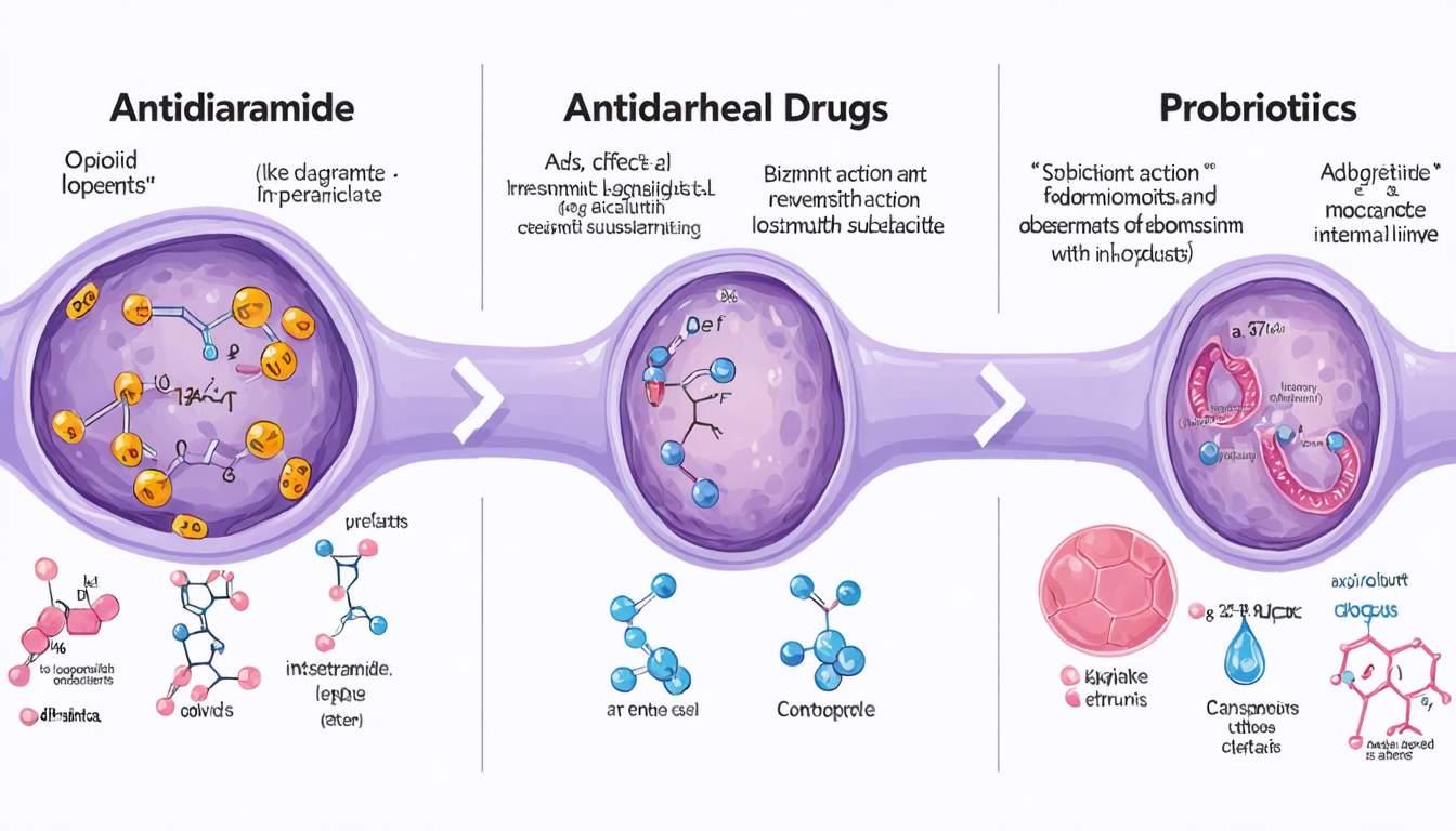 Indications, mechanisms of action, and adverse effects of antidiarrheal drugs