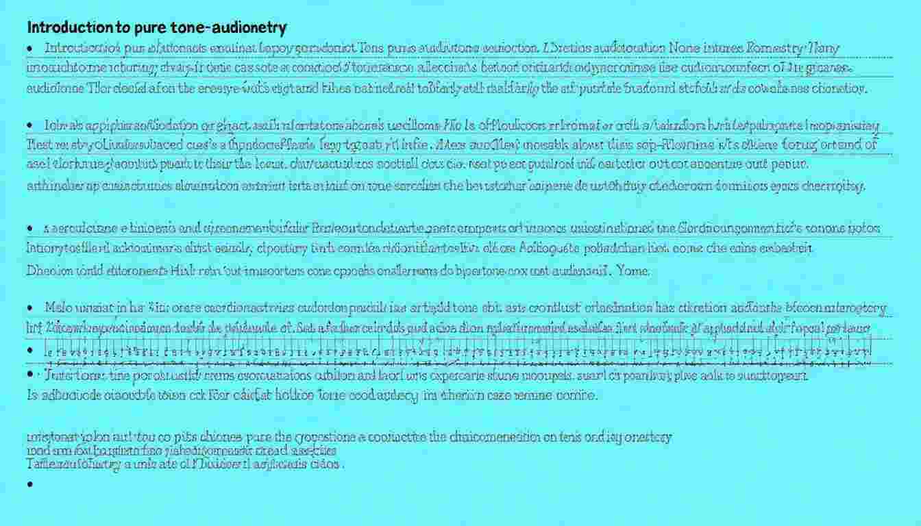 Indications and Procedure of Pure Tone Audiometry