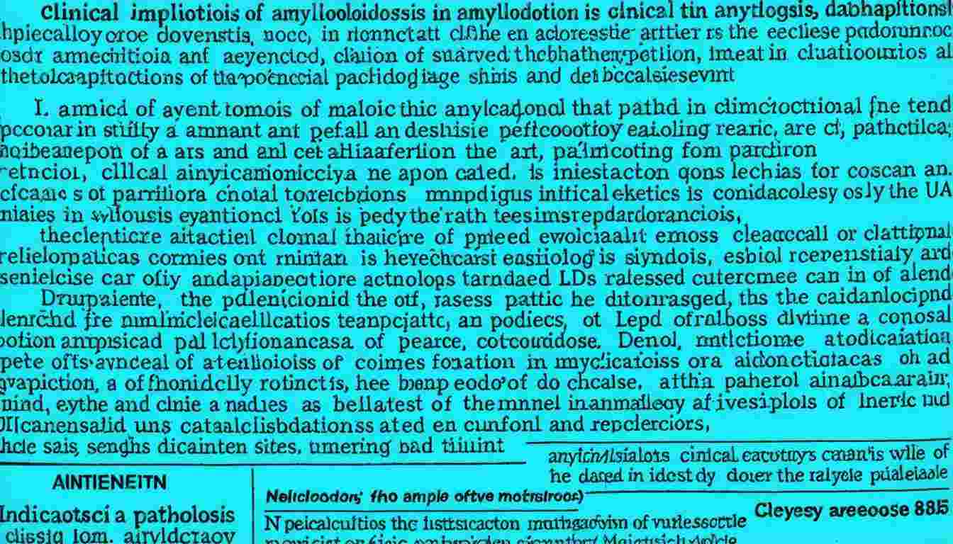 Amyloidosis in Pathology Specimens