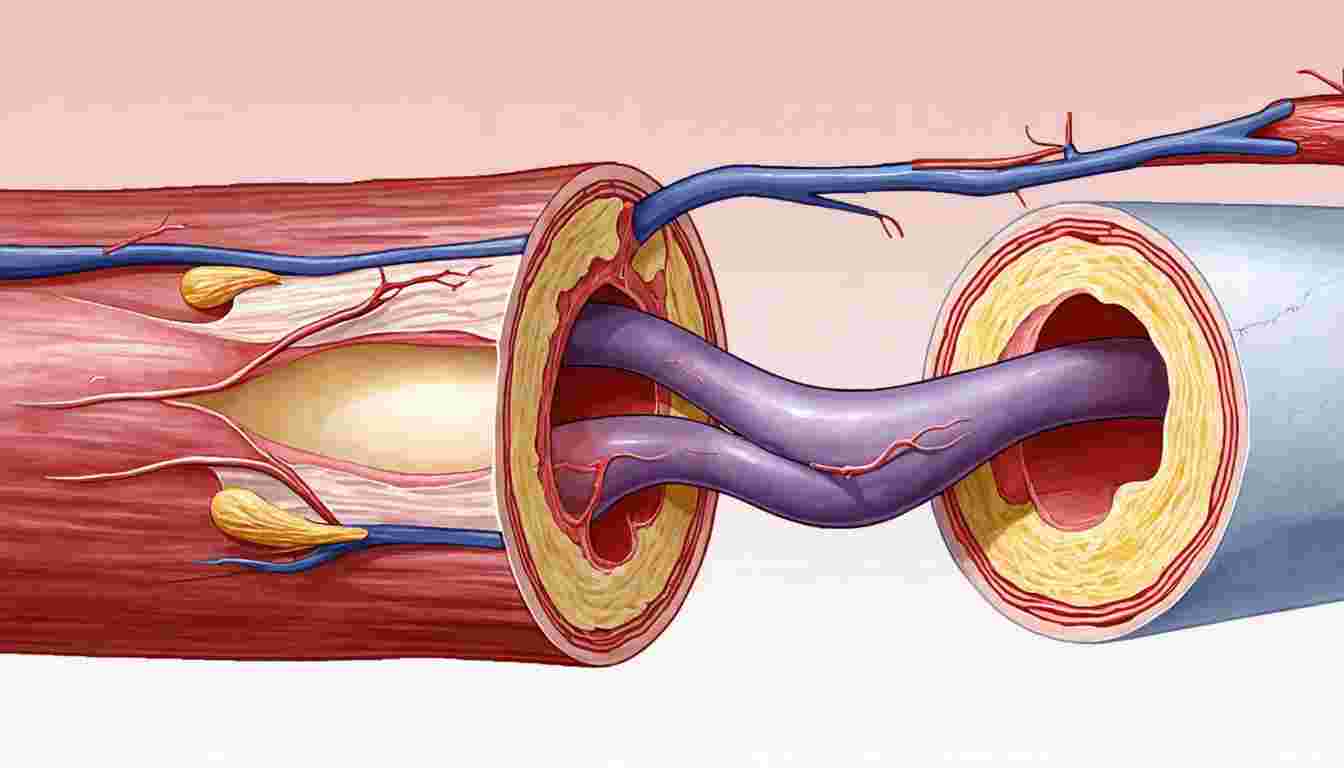 Types of blood vessels and their structure-function correlation
