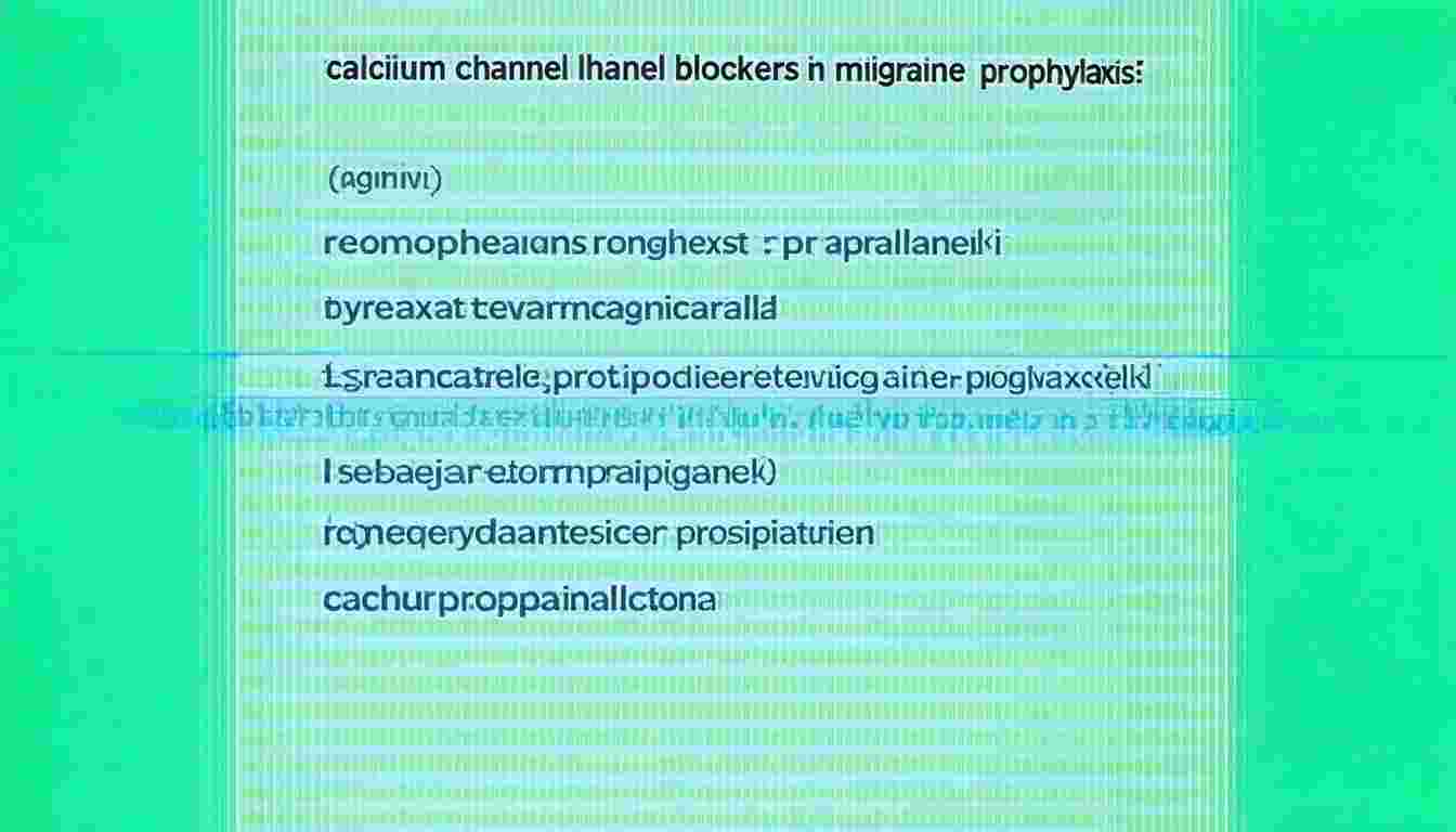 Prophylactic Therapy for Migraine