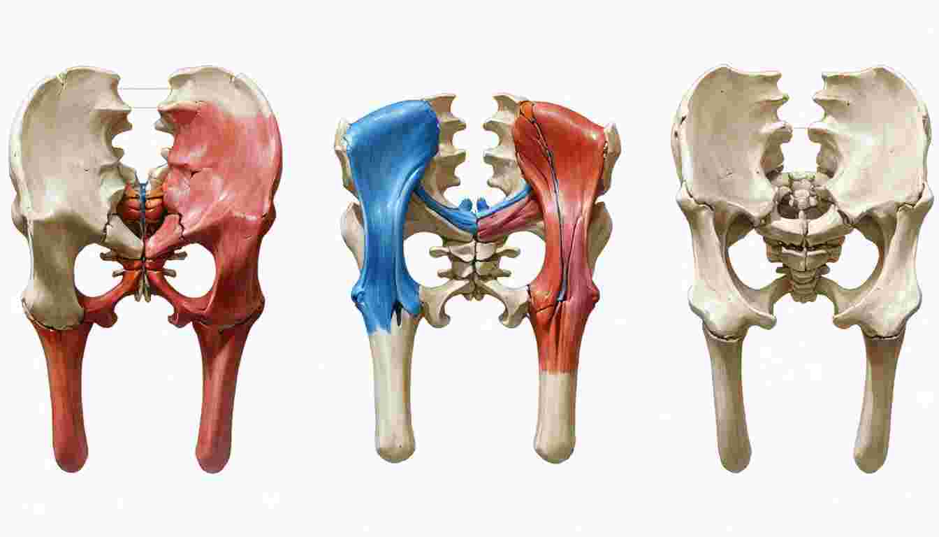 Clinical significance of abdominopelvic bones, including sacralization, lumbarization, pelvic types, and coccyx abnormalities