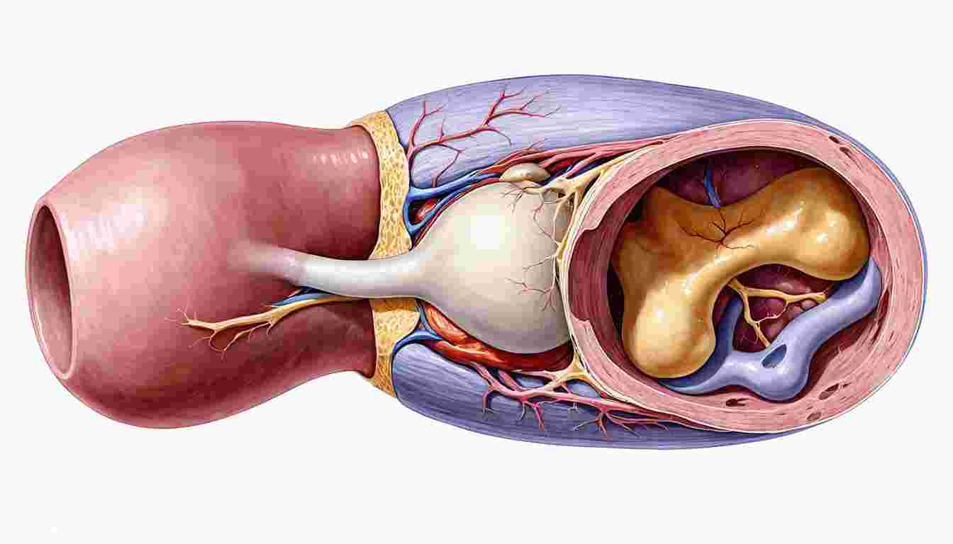 Development and anatomical structure of the female reproductive tract, including its relationship to other pelvic organs