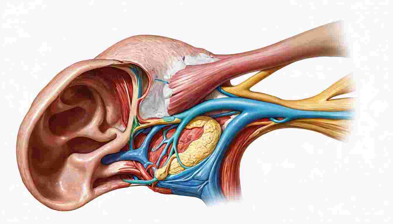 Anatomical boundaries, structures, relations, and functional aspects of the middle ear and auditory tube