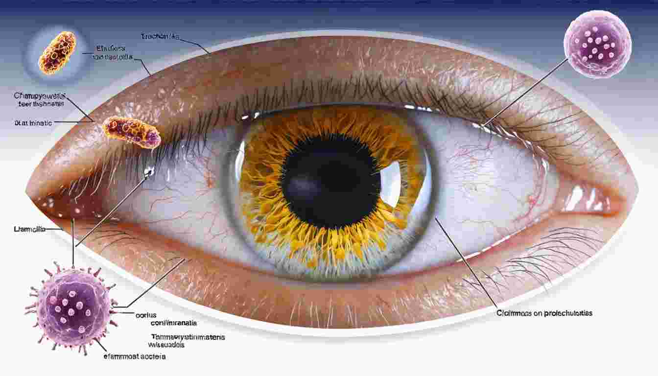 Etiology, pathophysiology, ocular manifestations, differential diagnosis, complications, and management of trachoma