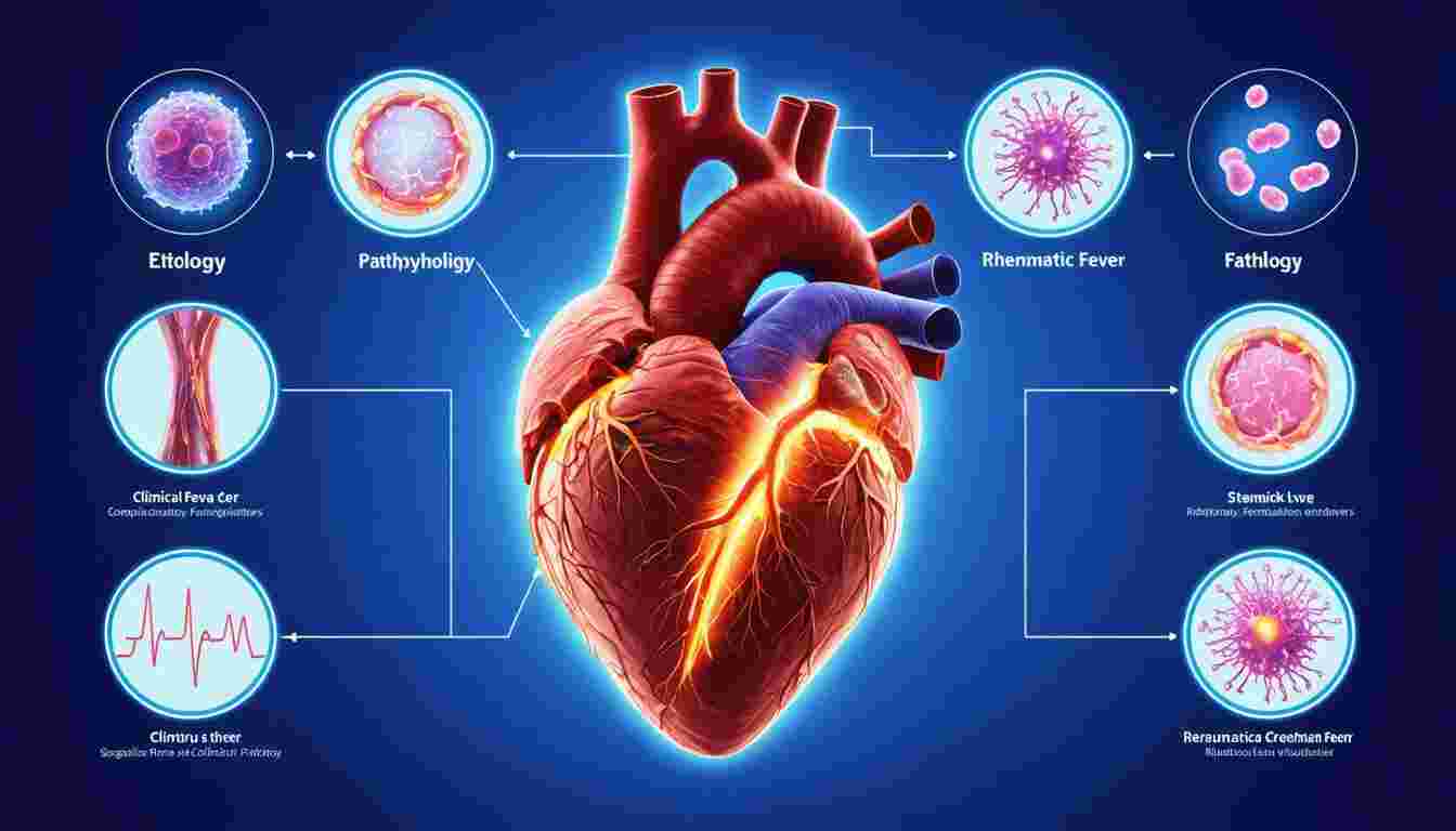 Etiology, pathophysiology, pathology, clinical features, diagnostic criteria, and complications of rheumatic fever