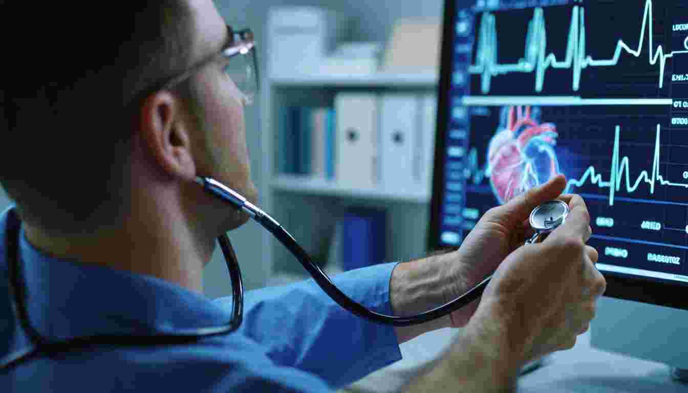 Systematic clinical examination for heart failure, including assessment of pulse, blood pressure, respiratory rate, jugular venous distension, cardiac auscultation, and abdominal examination.