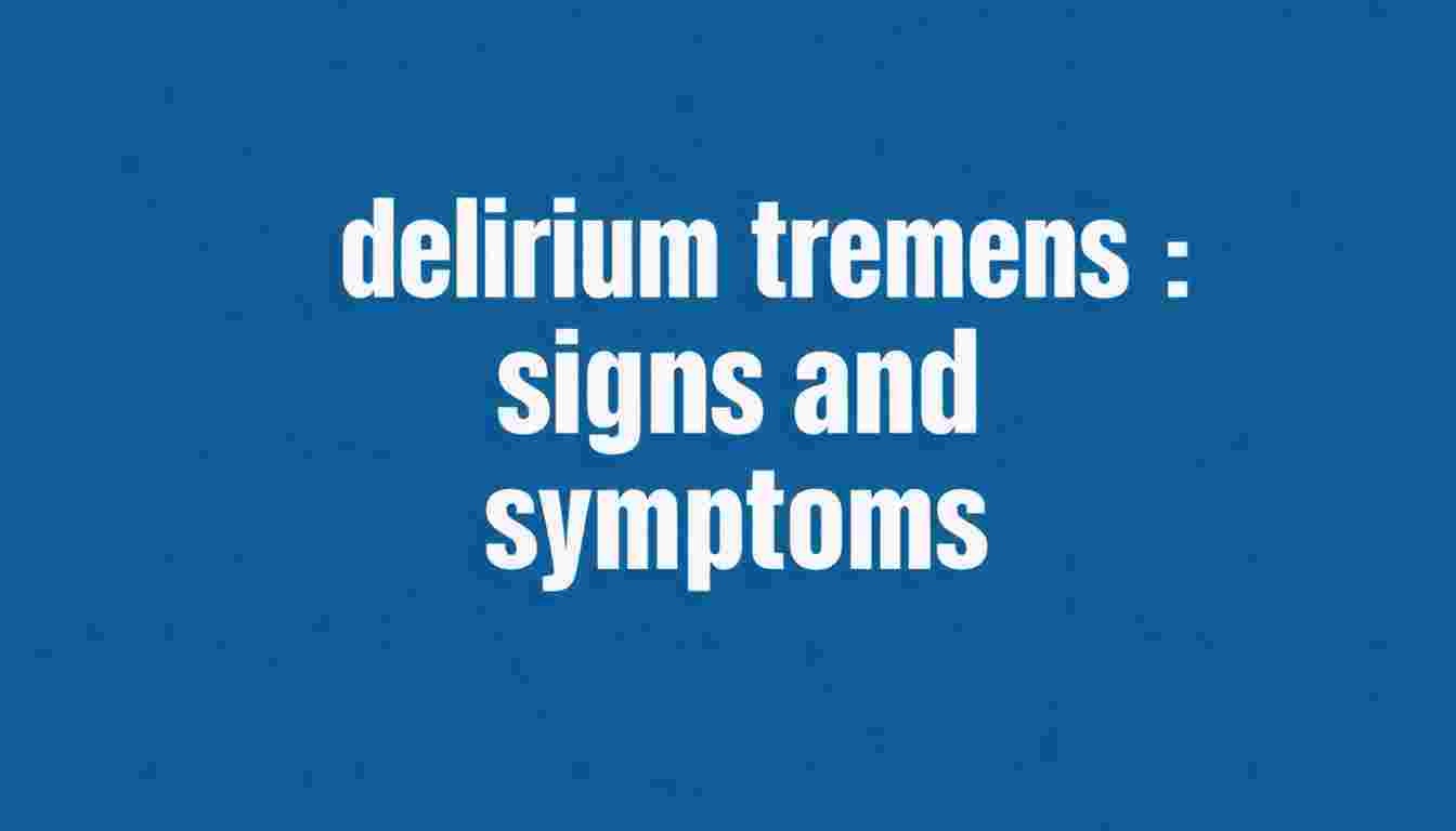 Delirium Tremens