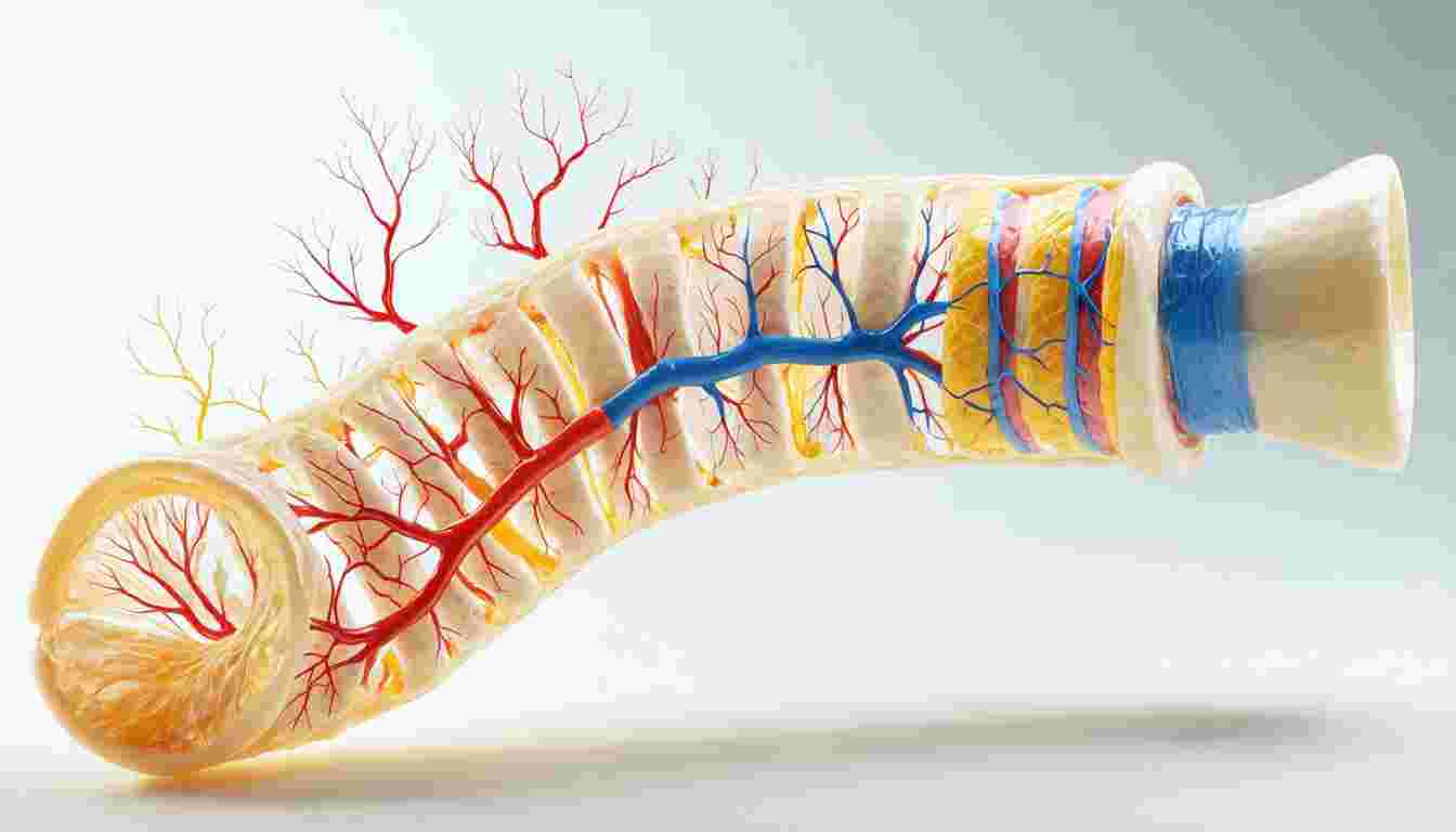 Anatomy and physiological aspects of the trachea, including its extent, relations, blood supply, lymphatic drainage, and nerve supply.