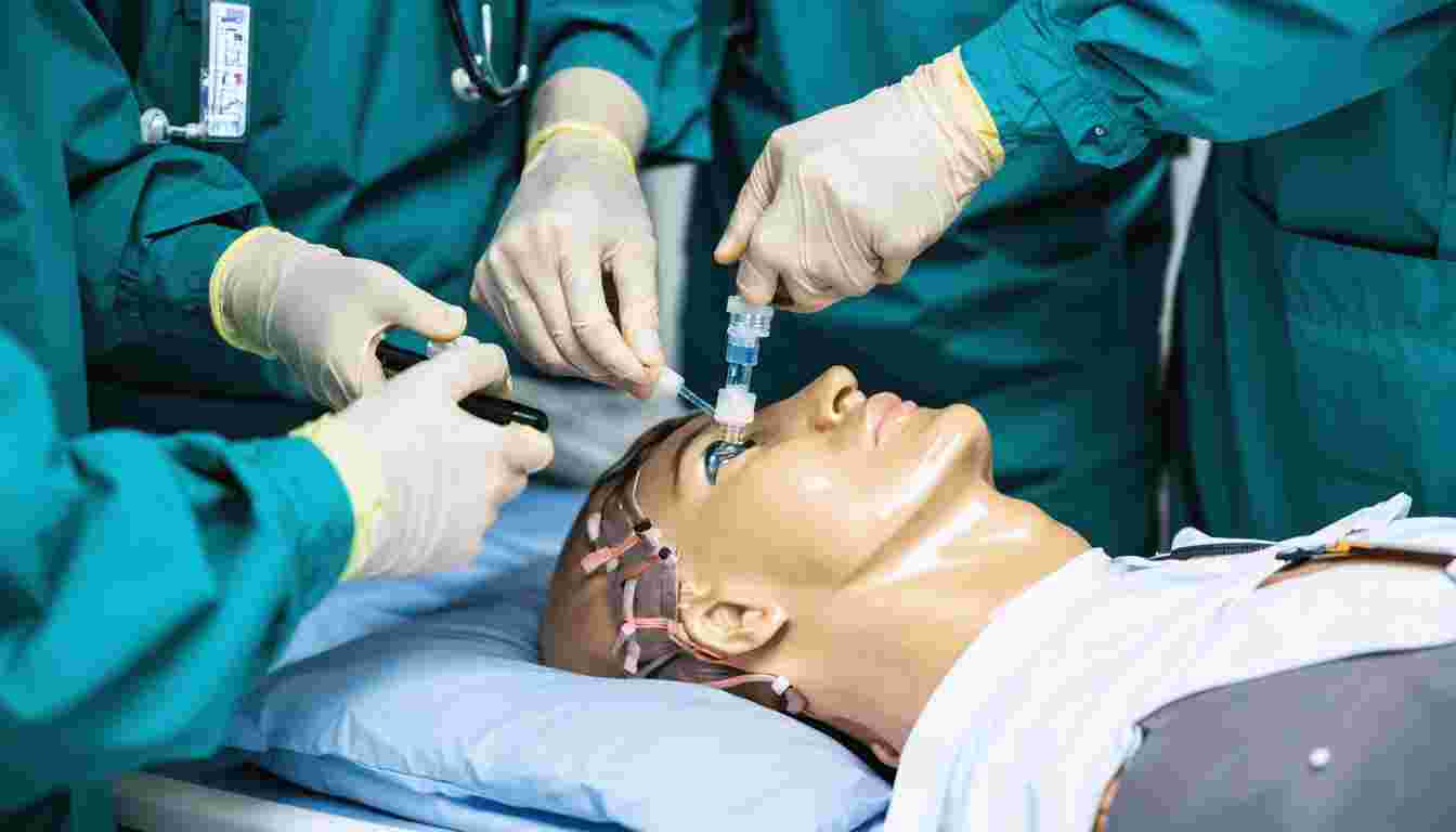 Demonstrate airway maintenance using a mannequin or equivalent