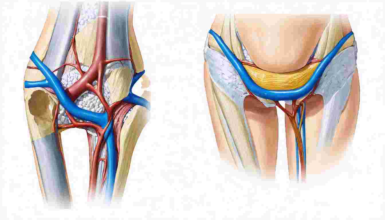Anatomical structure and components of the femoral triangle