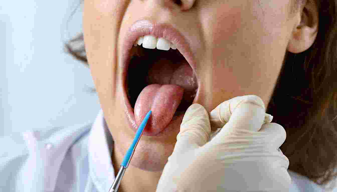 Throat Examination Using a Tongue Depressor