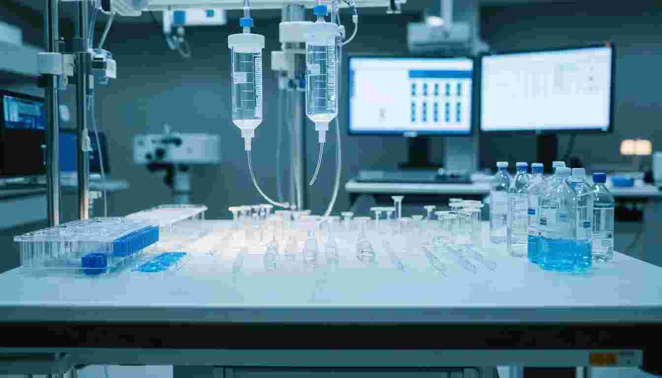 Intravenous Drip Setup in a Simulated Environment